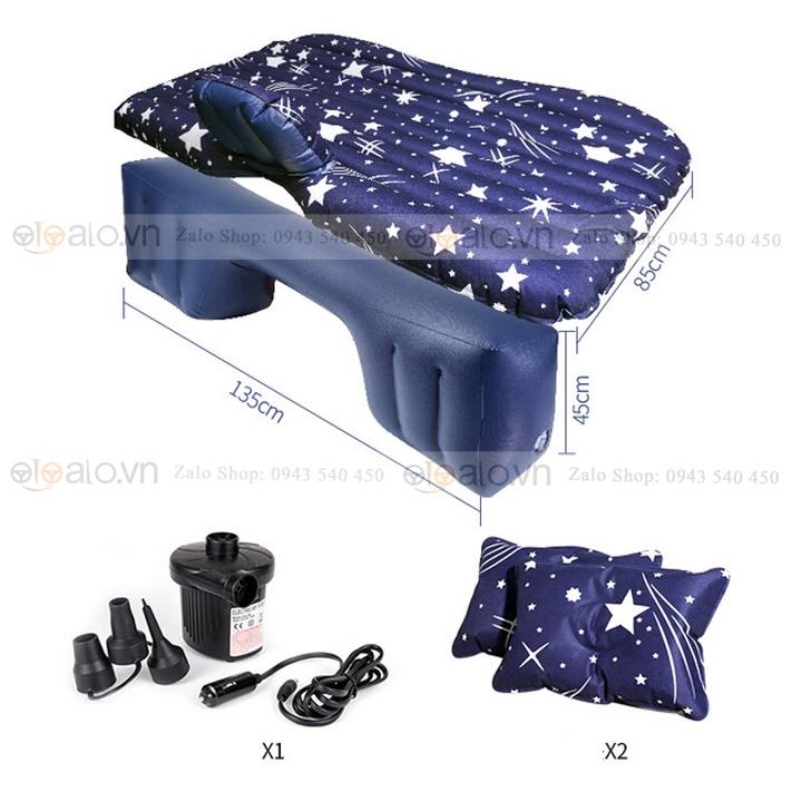 Đệm hơi xe ô tô Toyota Avanza vải dù Oxford CAO CẤP họa tiết ngôi sao