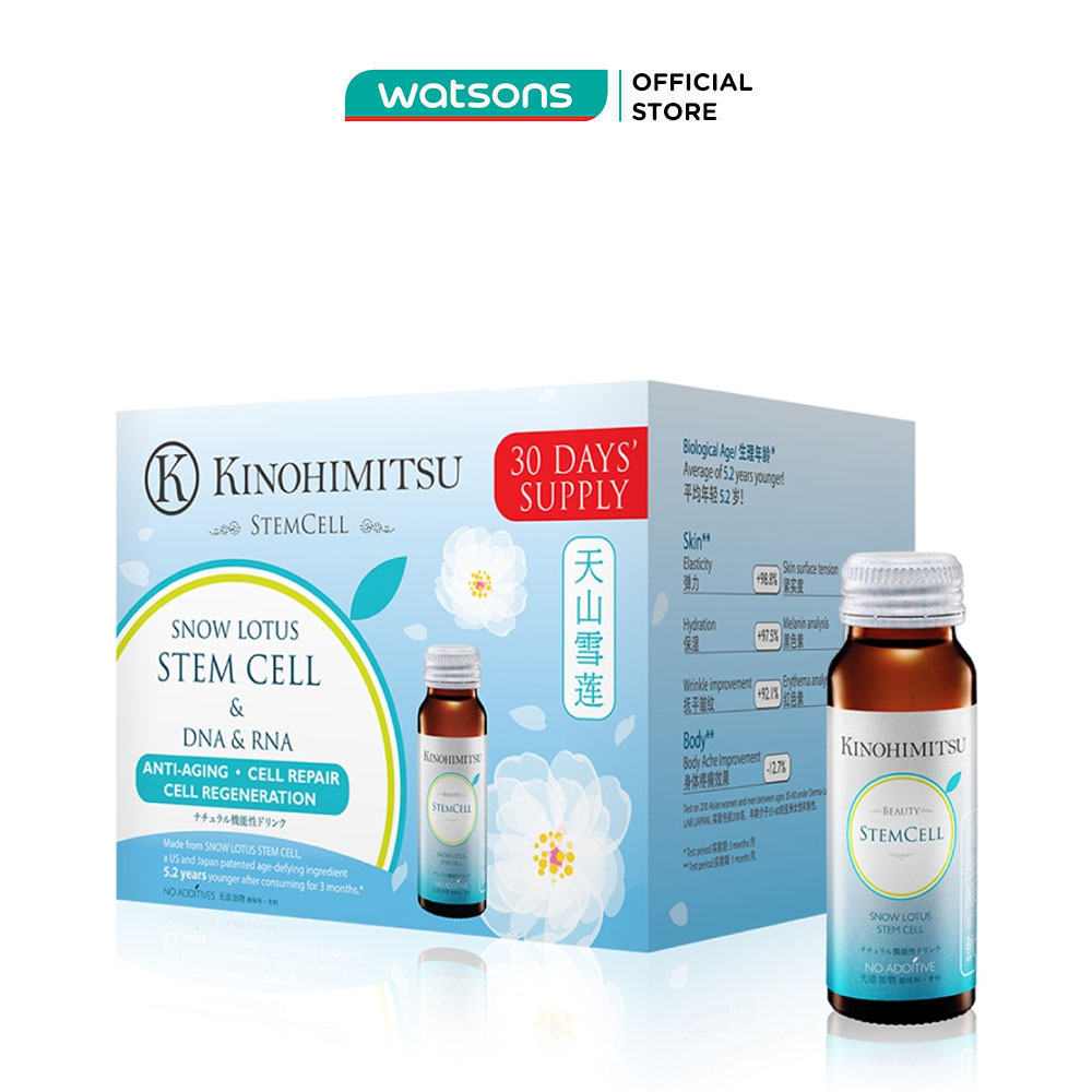 Nước Uống Kinohimitsu Chống Lão Hoá J'Pan Stem Cell Drink 50ml x 16