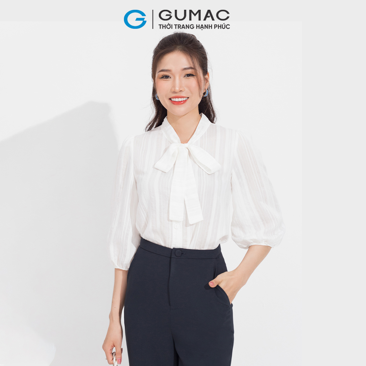 Quần ống suông túi xéo GUMAC QD05074