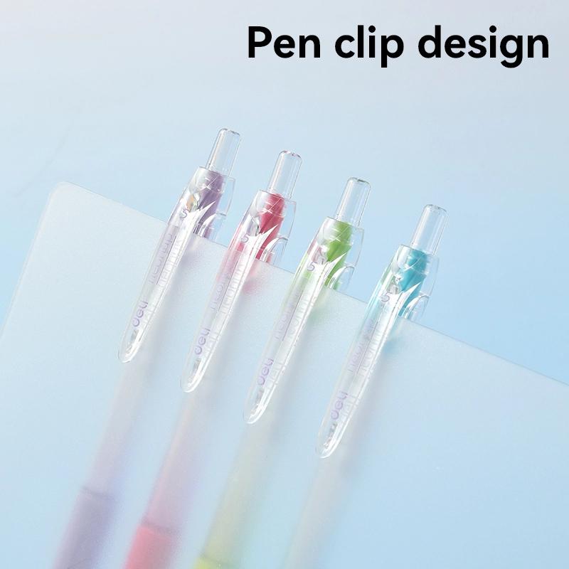 Bút Gel Bấm 0.5 mm - Deli EG057N-BL - Mực Xanh (Màu Thân Bút Giao Ngẫu Nhiên)