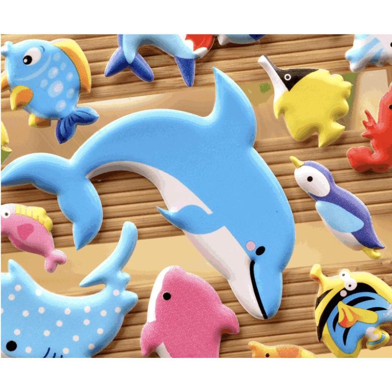 20 MẪU Đồ chơi sticker THẾ GIỚI BIỂN cho bé hình dán 3D vừa chơi vừa học phát triển trí tuệ luyện tập trí thông minh