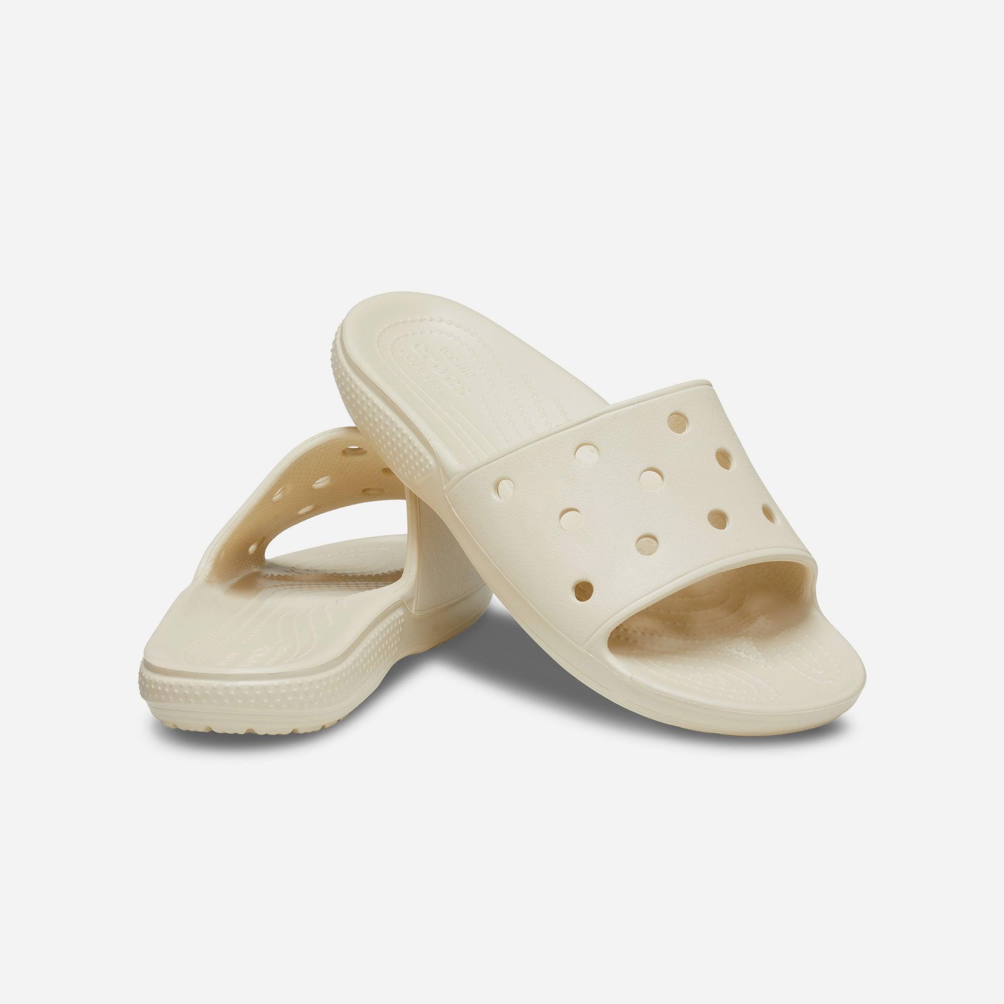 Dép quai ngang unisex Crocs Classic Slide Bone - 206121-2Y2