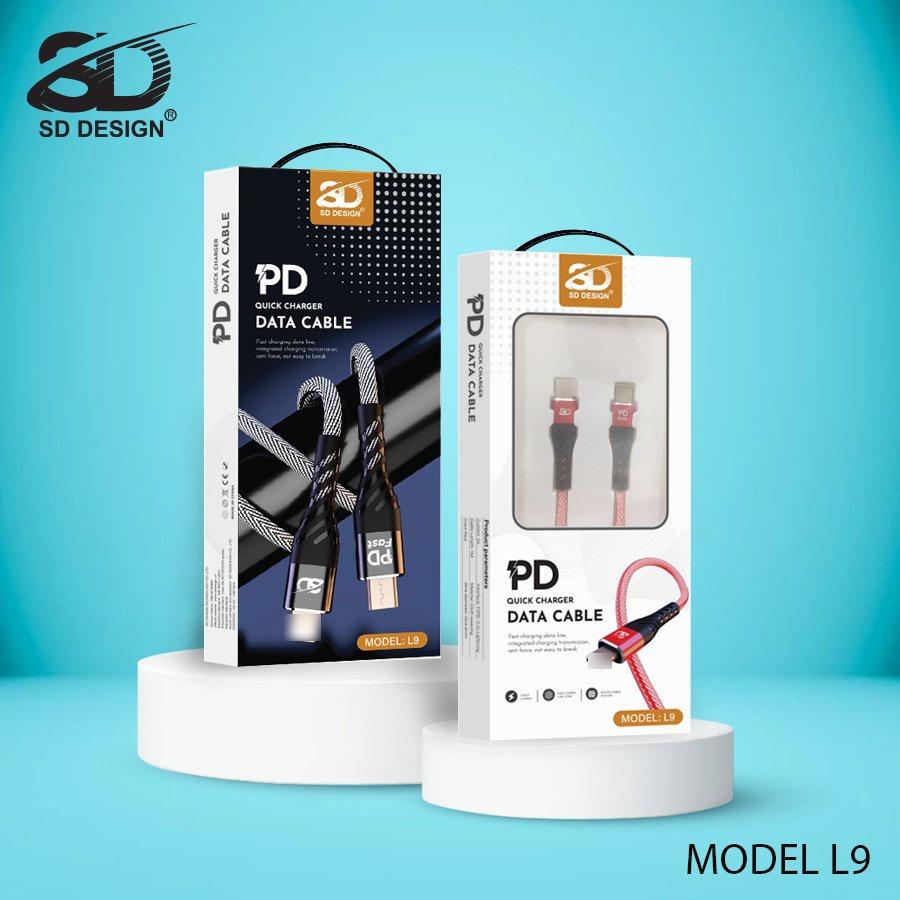 Cáp sạc nhanh PD 20W SD Design L9, hỗ trợ sạc nhanh dây dù chống đứt an toàn bảo hành 1 đổi 1