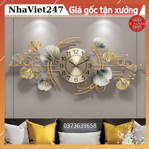 Đồng Hồ Treo Tường Đẹp trang trí,Nhà Cửa Sang Chảnh,Thân Kim Loại Mạ,Qùa Tặng Đẹp,Giá Rẻ-Ý Nghĩa-Bảo Hành 5 Năm