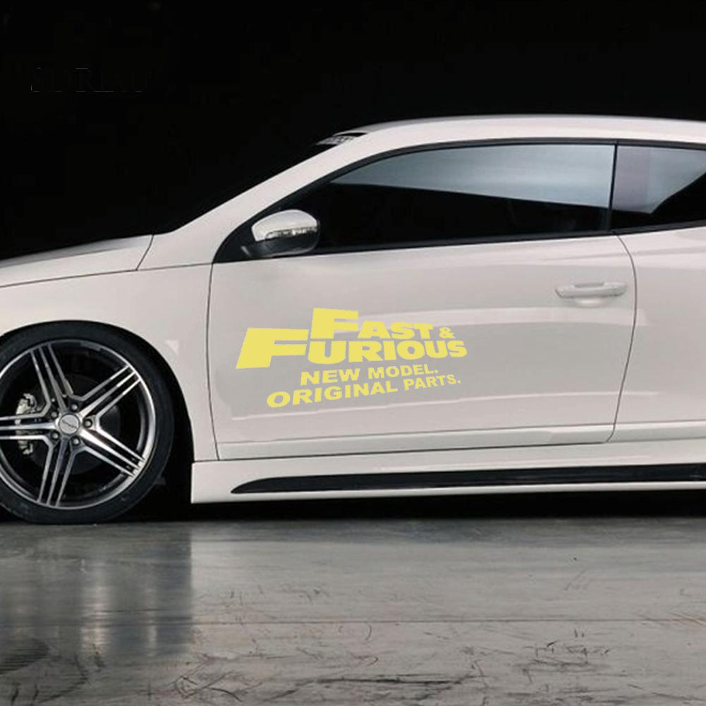 Miếng Dán Xe Hơi Trang Trí In Chữ Fast Furious