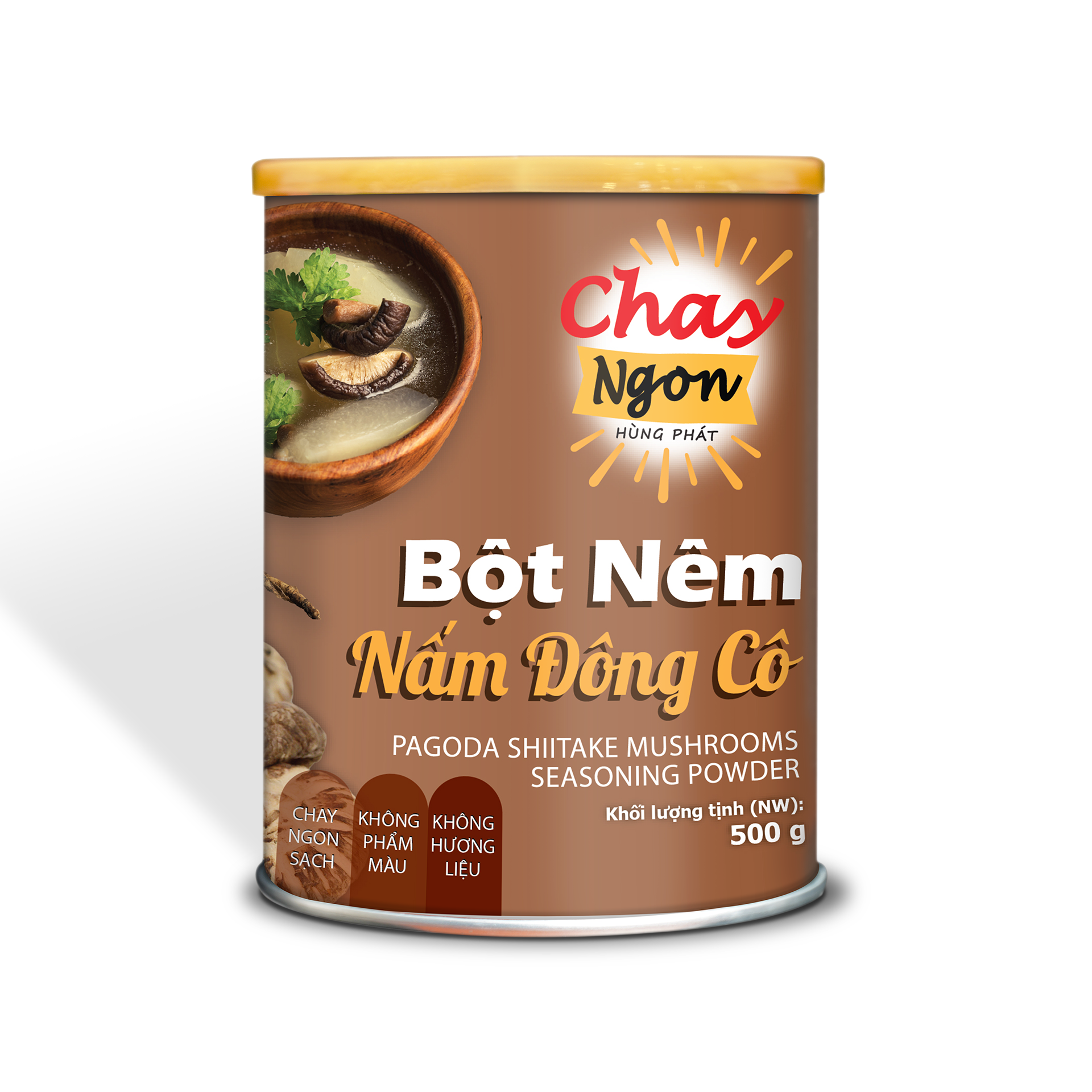 Bột Nêm Hiệu Nấm Đông Cô 500g - Pagoda Shiitake Mushroom Seasoning Powder