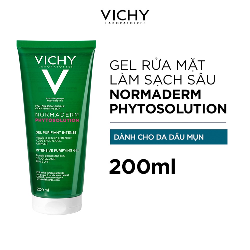 Sữa Rửa Mặt Dạng Gel Giúp Làm Sạch Sâu Và Giảm Bã Nhờn Trên Da Normaderm Phytosolution Intensive Purifying Gel 200Ml