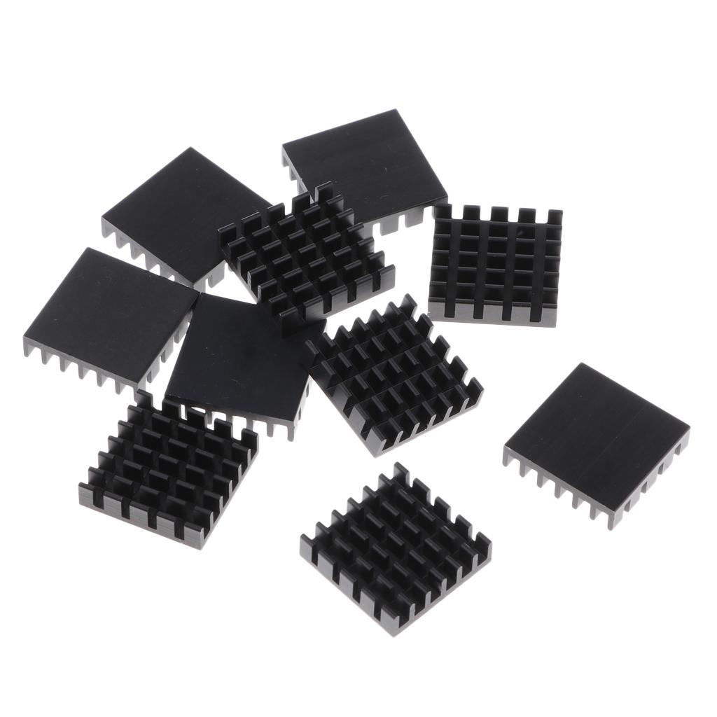 10 Pcs Aluminum GPU Graphic CPU Heatsink Thermal Conduction Pad Cooling Pad