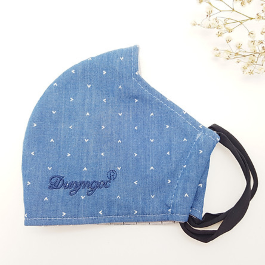 Khẩu Trang Vải Cao Cấp Duy Ngọc – Hoa văn. 8793 – 5