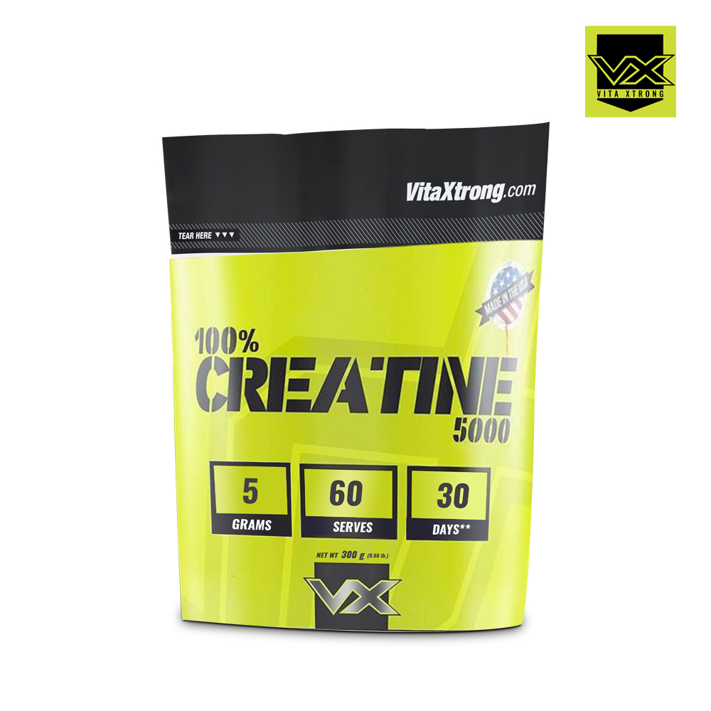 100% Creatine 5000 Vitaxtrong (300g - 60 Lần Dùng) Hỗ Trợ Tăng Sức Mạnh Vượt Ngưỡng Trong Tập Luyện