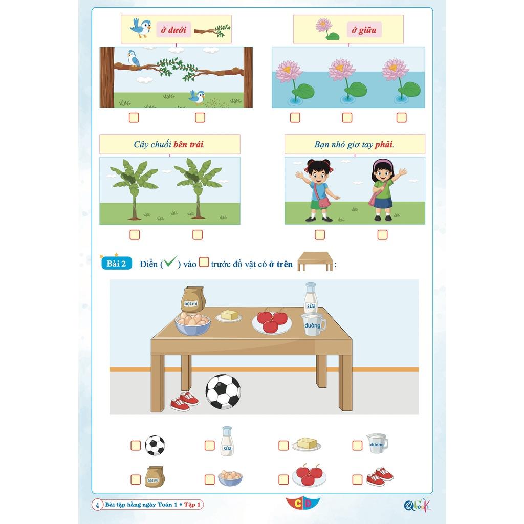 Sách - Combo Bài Tập Hằng Ngày Toán và Tiếng Việt lớp 1 - Cánh Diều - Tập 1