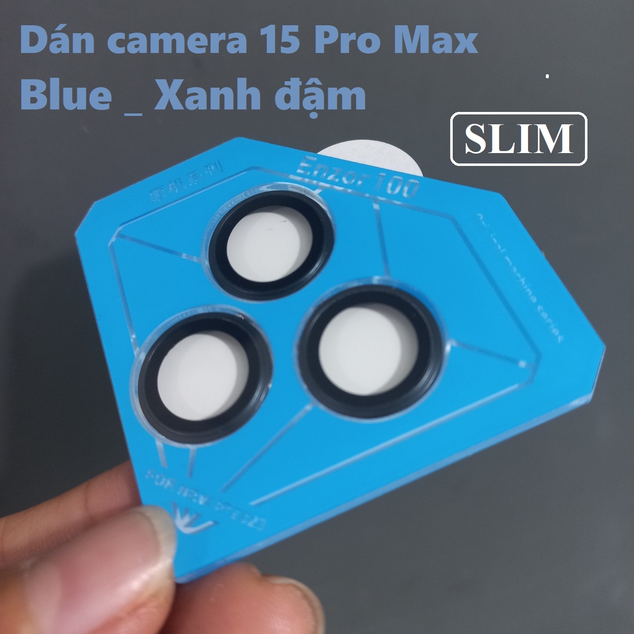 [ dán camera ip 15ProMax ] Mắt dán bảo vệ camera cho iP 15 Pro Max Kuzoom SLIM _ hàng chính hãng