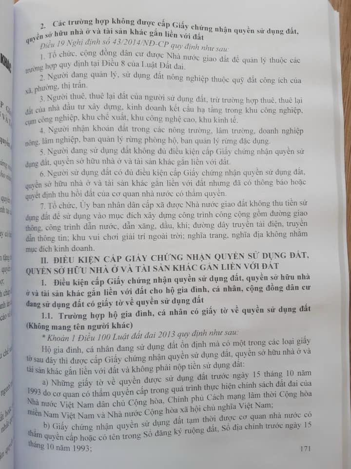 Chỉ Dẫn Áp Dụng Luật Đất Đai Và Văn Bản Hướng Dẫn Chi Tiết Thi Hành (Theo Nghị định số 148/2020/NĐ-CP ngày 18/12/2020)