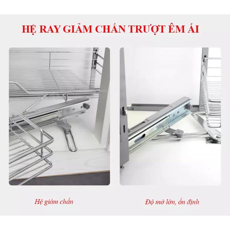 Kệ Góc Liên Hoàn Nan Tròn INOX304 Chính Hãng