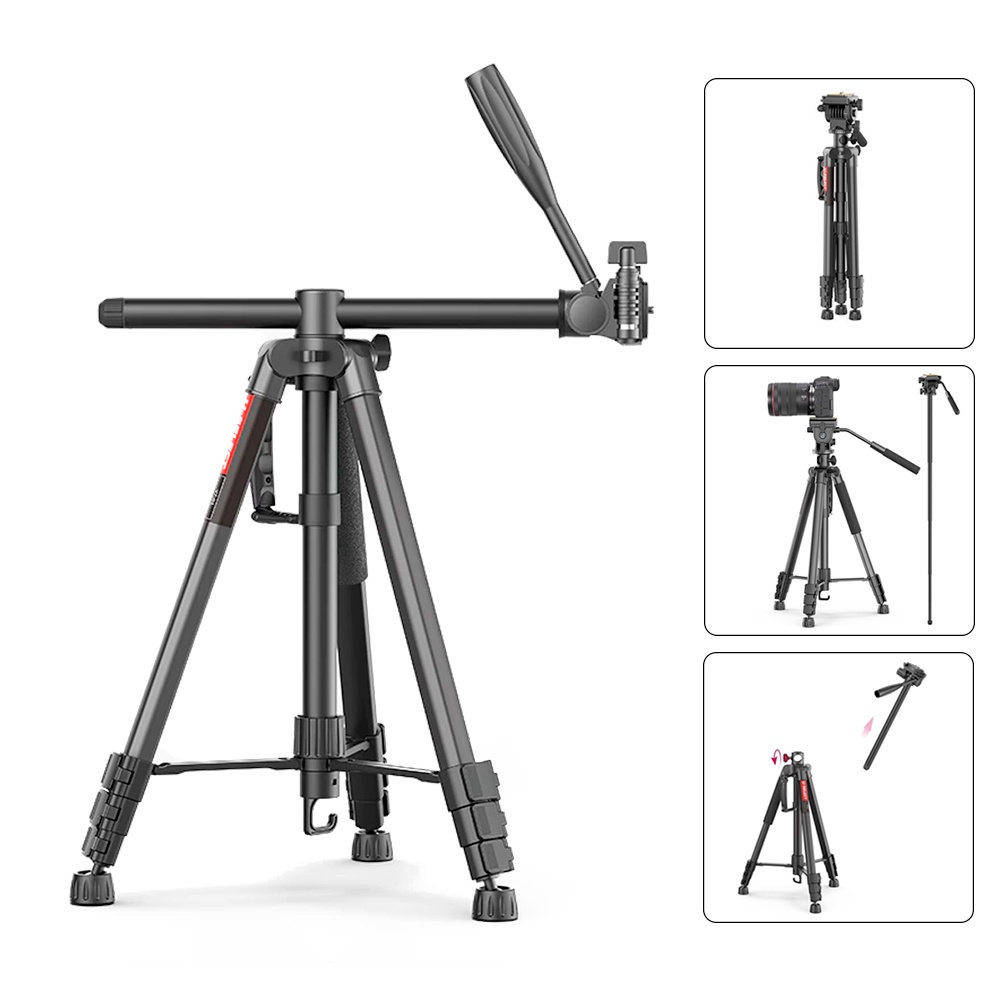 Ulanzi U-SELECT VT-01 - Chân Đế Cho Máy Ảnh, Máy Quay, Smartphone, Tải Trọng 3kg, Chiều Cao 1.8m - Hàng Chính Hãng