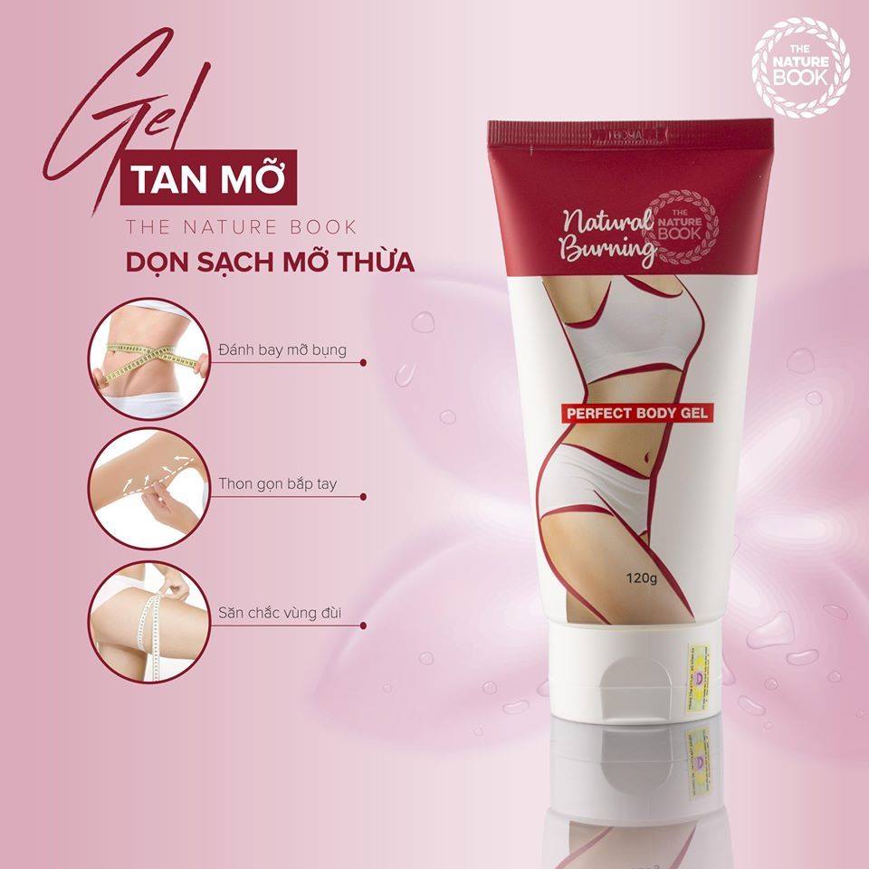 Gel tan mỡ The Nature Book Burning Perfect Body Gel 120g