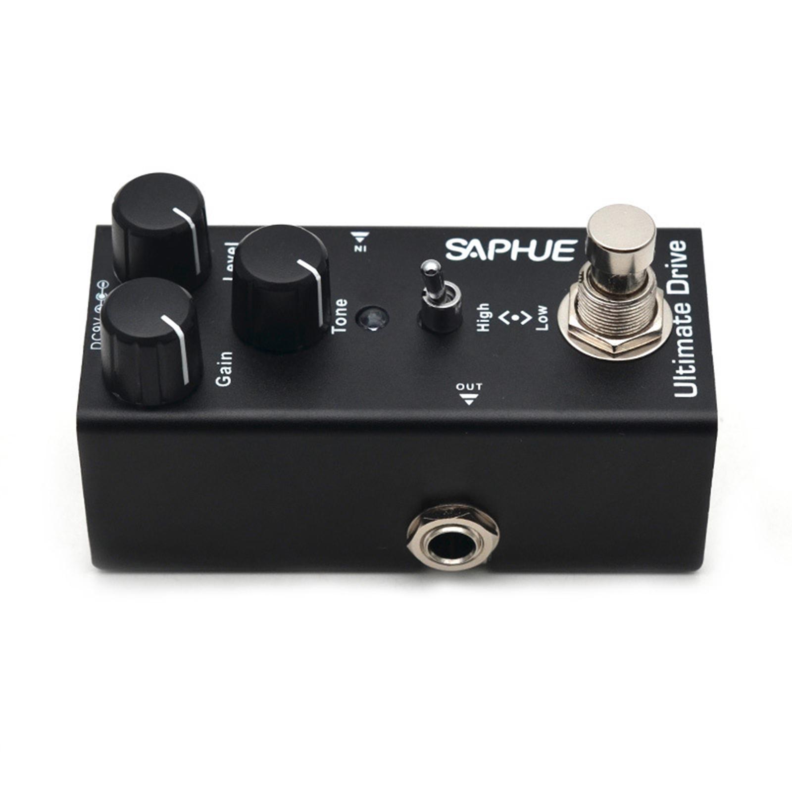 Guitar Pedal with LED Light 9V DC Lightweight with Metal Shell for Electric Guitar Bass