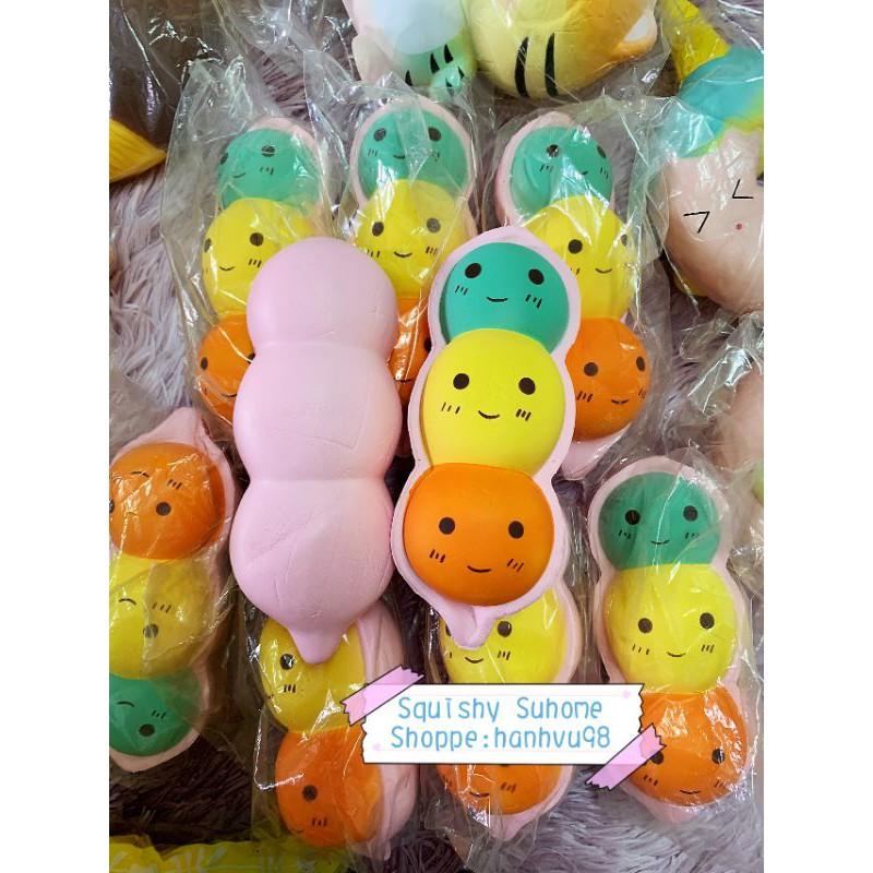 Squishy đậu 3 màu siu slow