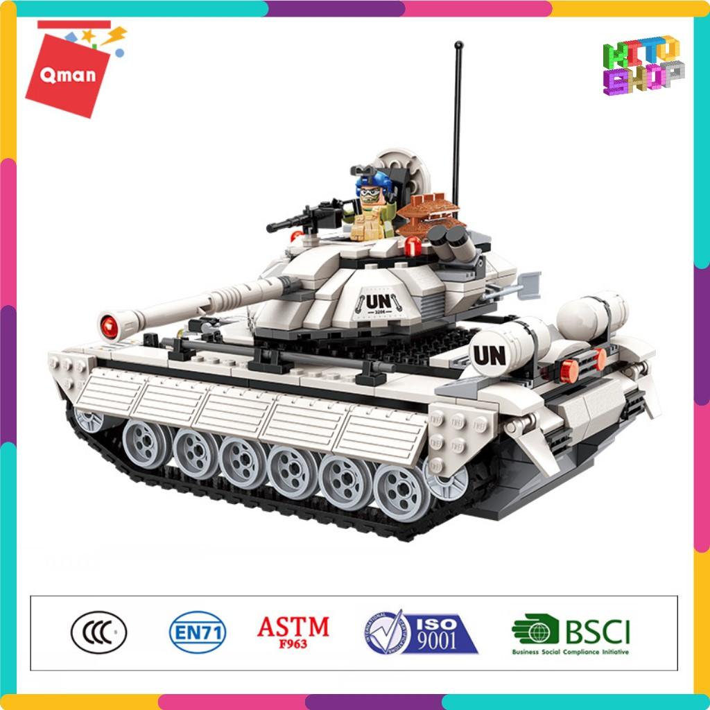 Bộ Đồ Chơi Xếp Hình Thông Minh Qman 3206 Tấn Công Xe Tăng Cho Trẻ Từ 6 Tuổi 430 Mảnh Ghép