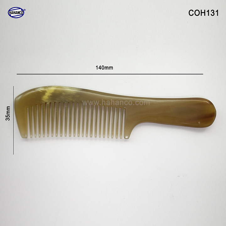 Lược sừng xuất Nhật (Size: S - 14cm) COH131 - Mẫu tiêu chuẩn - Chăm sóc tóc