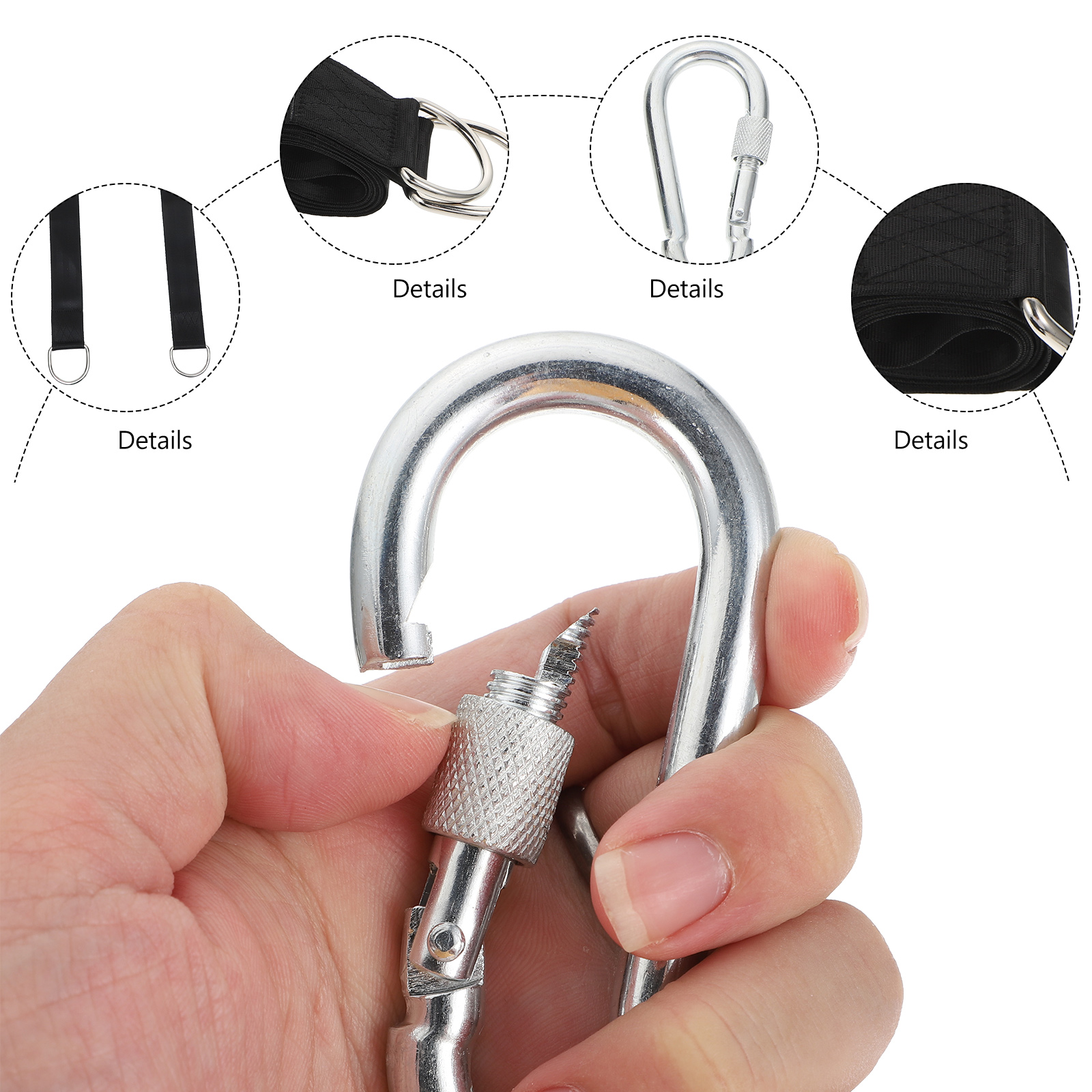 Bộ 1 Thiết Thực Đầm Dây Cắm Trại Ngoài Trời Bền Võng Sợi Dây Cố Định