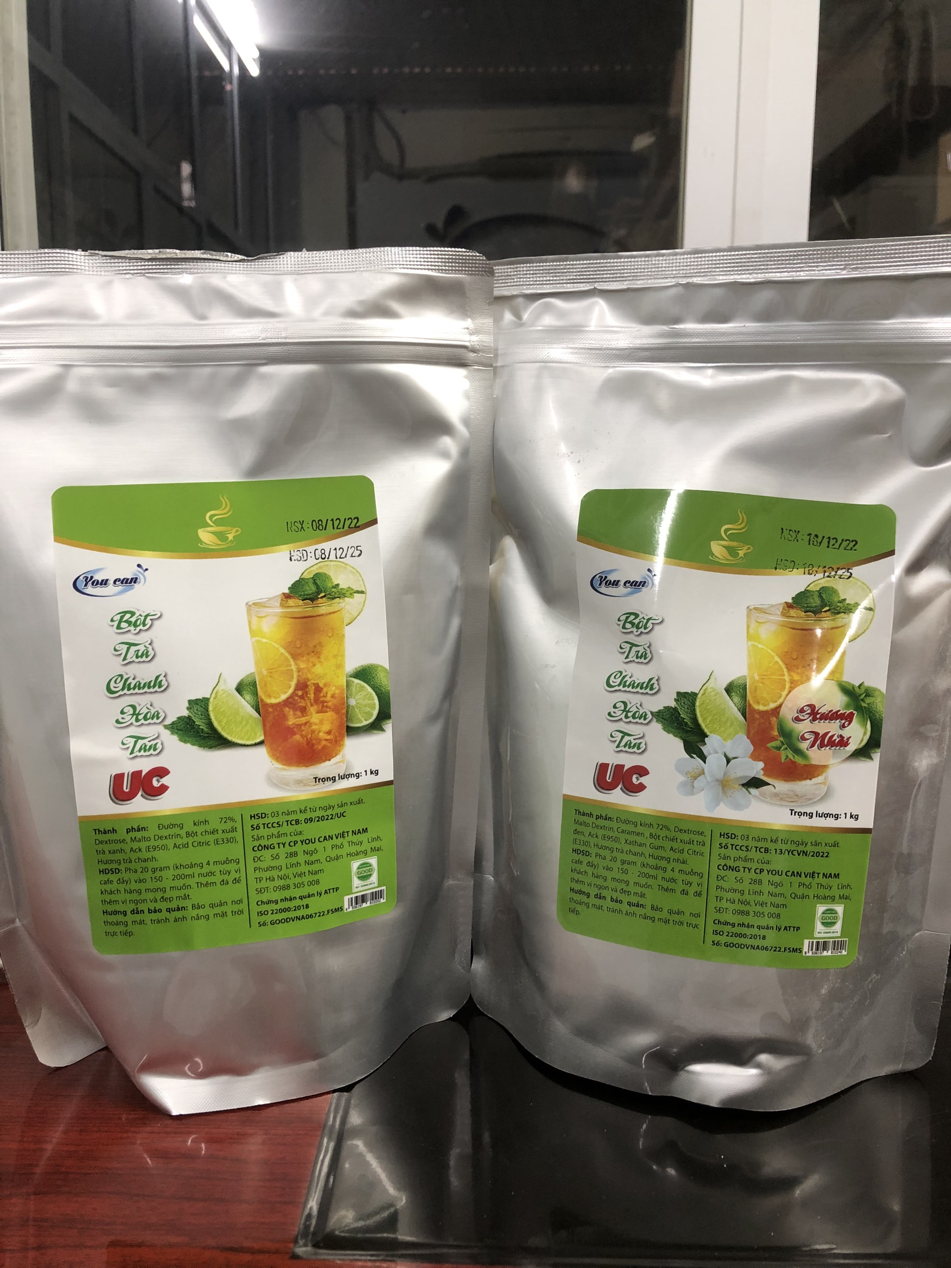 Trà Chanh Hương Nhài Hòa Tan UC hàng chính hãng/ Bột trà hoa quả PHA SẴN SIÊU NHANH thơm ngon chuẩn vị.