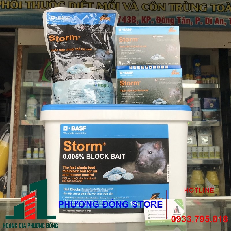 Thuốc diệt chuột hiệu quả Storm 0.005-10kg