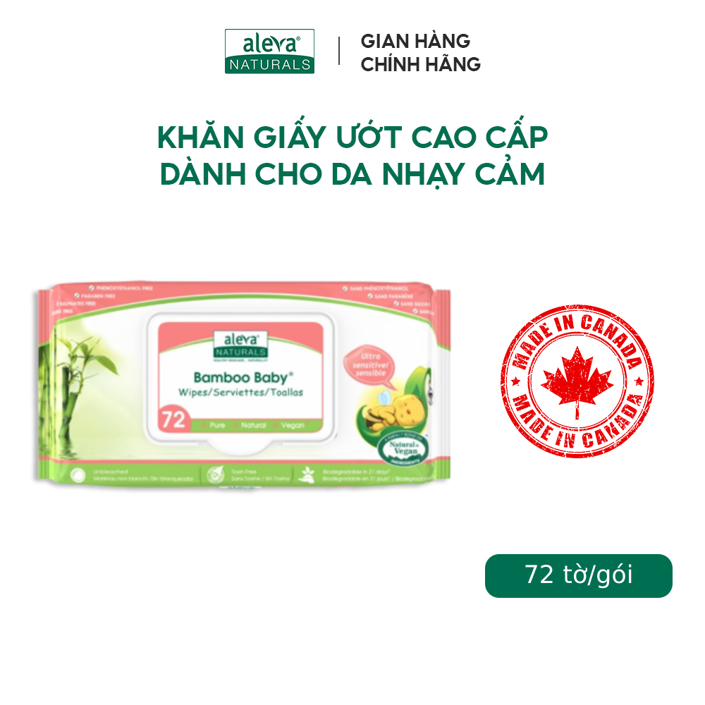 Combo tắm gội, dưỡng ẩm và làm mịn da hàng ngày cho bé Aleva Naturals