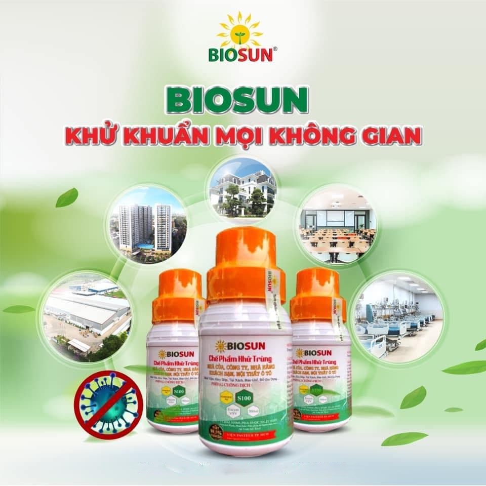 CHẾ PHẨM KHỬ TRÙNG SINH HỌC BIOSUN Nano Bạc diệt 99,99% vi khuẩn - KHỬ TRÙNG SỐ 1 AN TOÀN VIỆT NAM - Hàng chính hãng