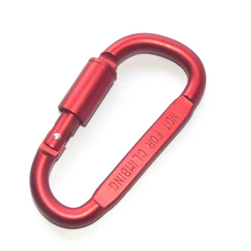 D ring Chain Carabiner Outdoor Quickdraw Snap Key survive Hike Clasp screw Hook Buckle Aluminum Clip Hang lock Camp keychain