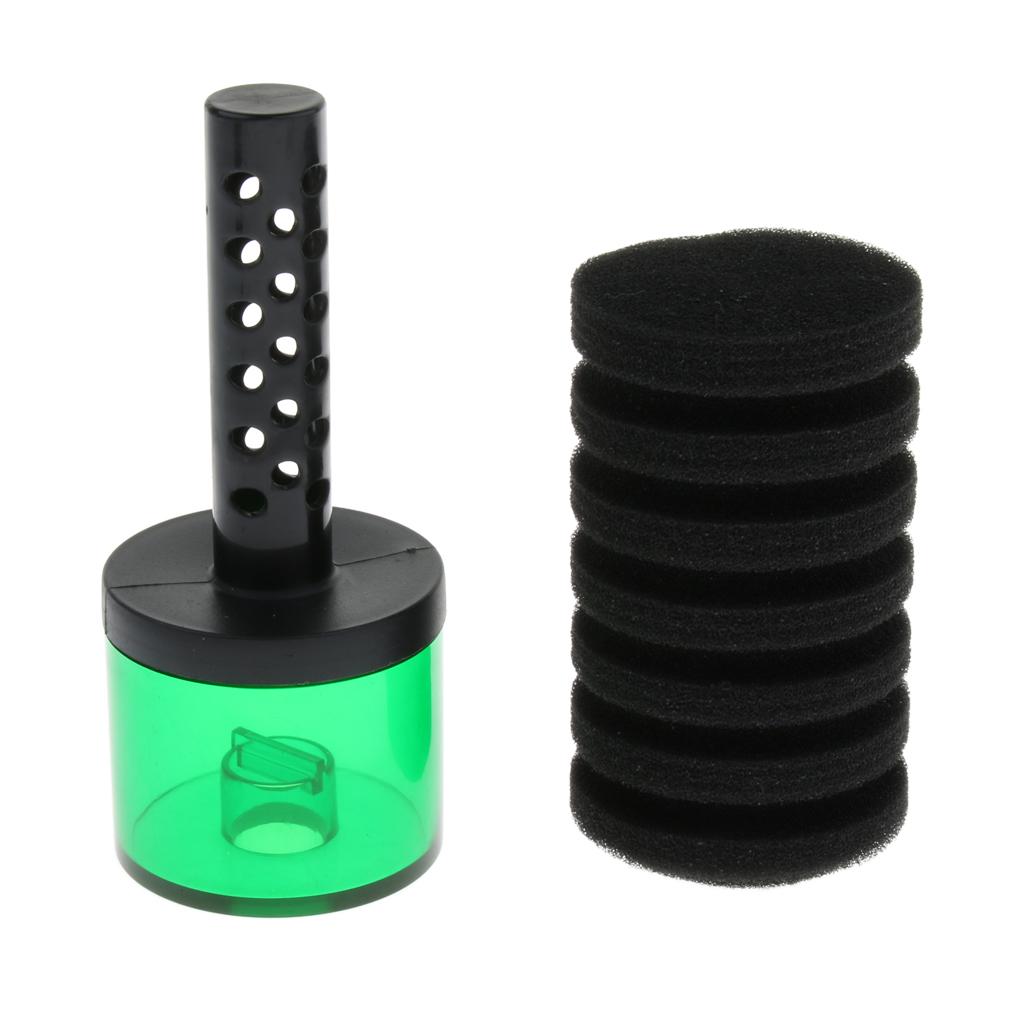 Aquarium Fish Tank Biochemical Sponge Filter Air Pump Double Head with Suction