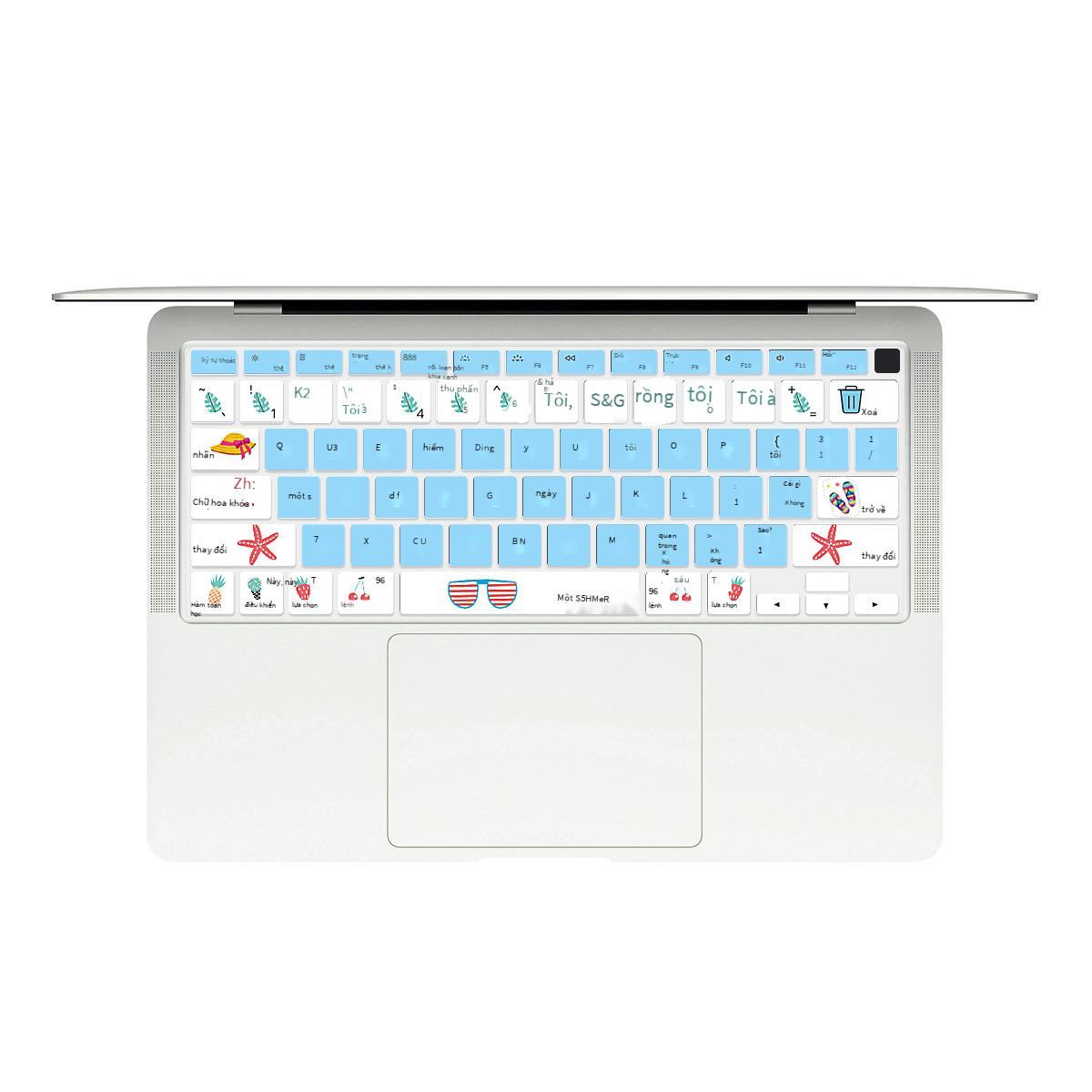 Giá thấp nhất phù hợp cho macbook apple notebook bàn phím màng 13air hoa sơn màu pro màng bảo vệ 15 inch miếng dán chống bụi