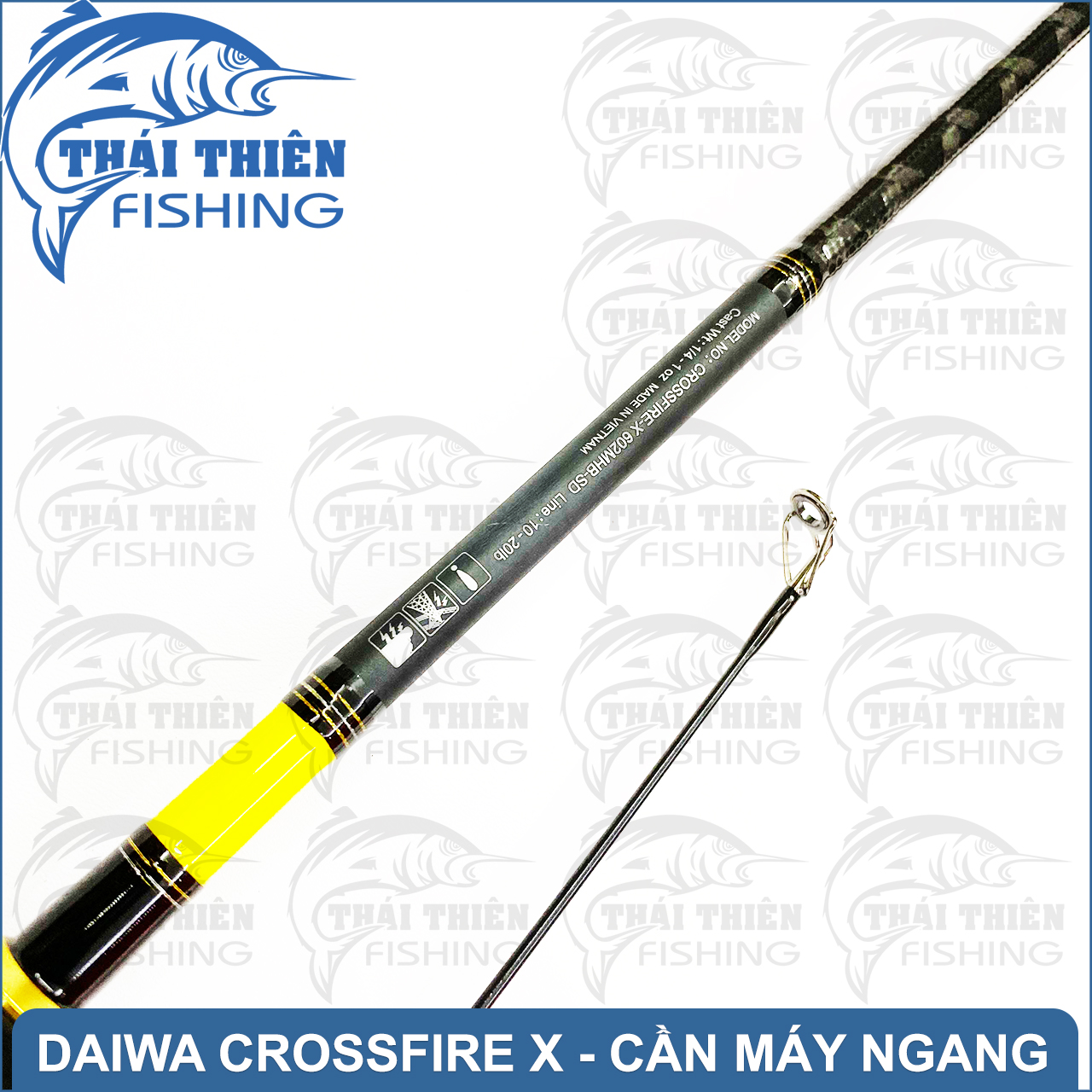 Cần Lure Máy Ngang Daiwa Crossfire X Dùng Câu Cá Lóc Chẽm Mú