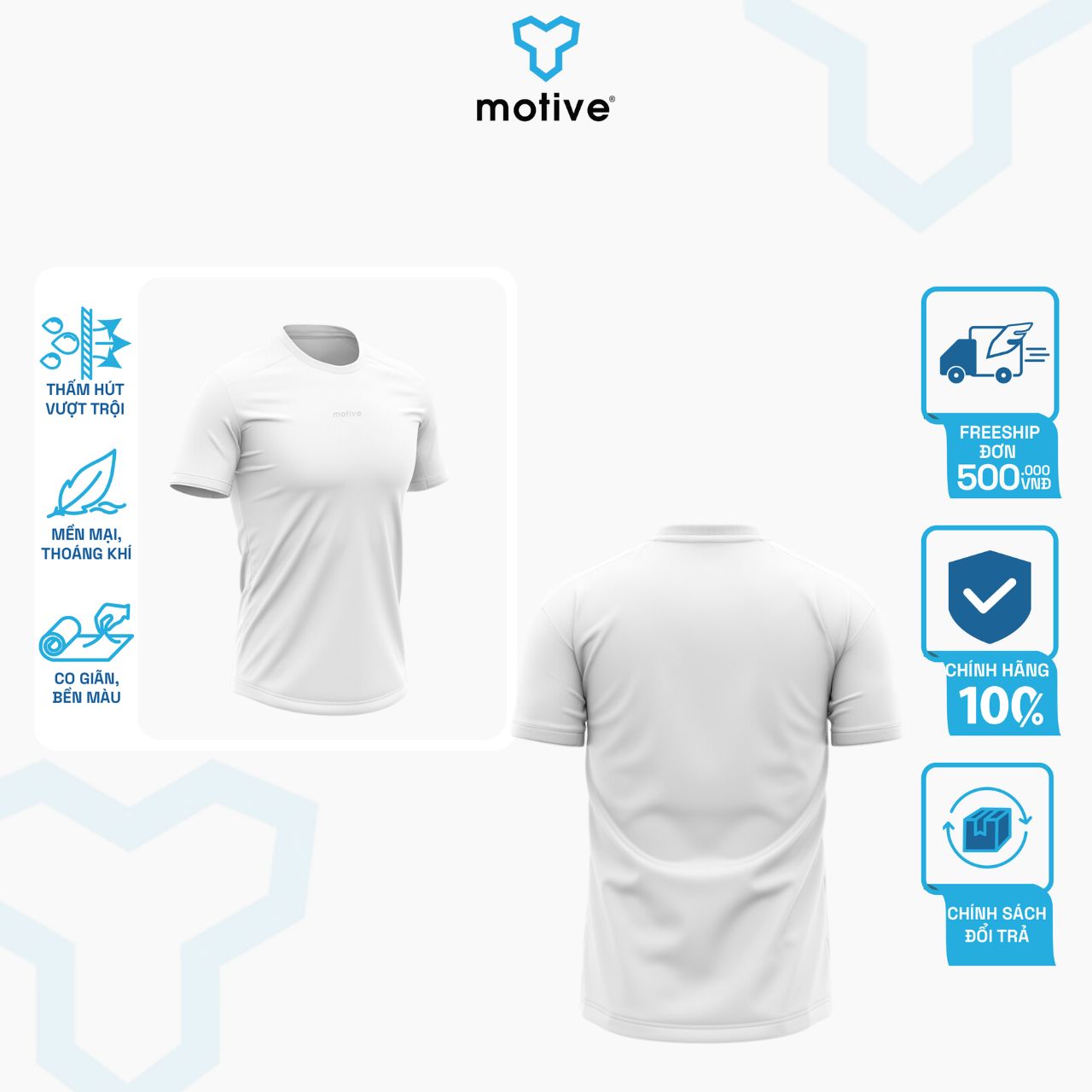 Áo Thun Thể Thao Chạy Bộ Nữ MOTIVE WM Basic Color T-Shirt - Màu Trắng