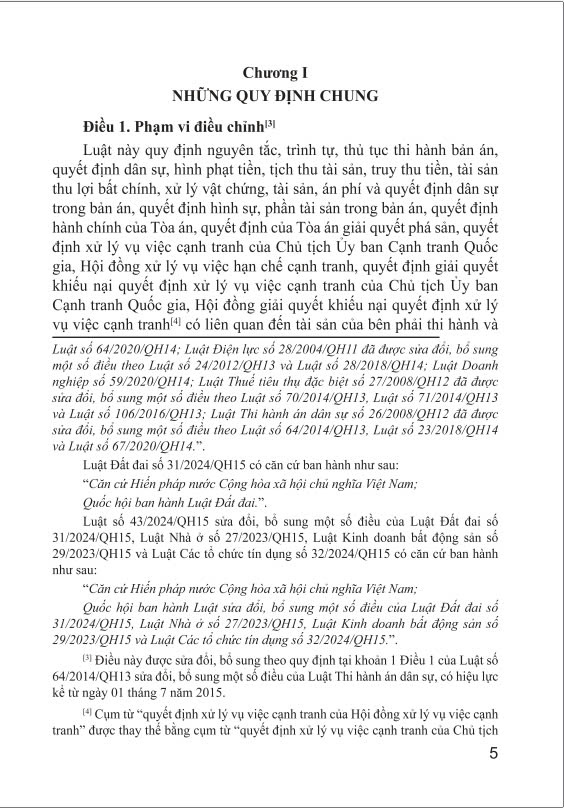 Sách - Luật Thi Hành Án Dân Sự ( Sửa đổi, bổ sung năm 2014, 2048, 2020, 2022, 2024 ) - ndbooks