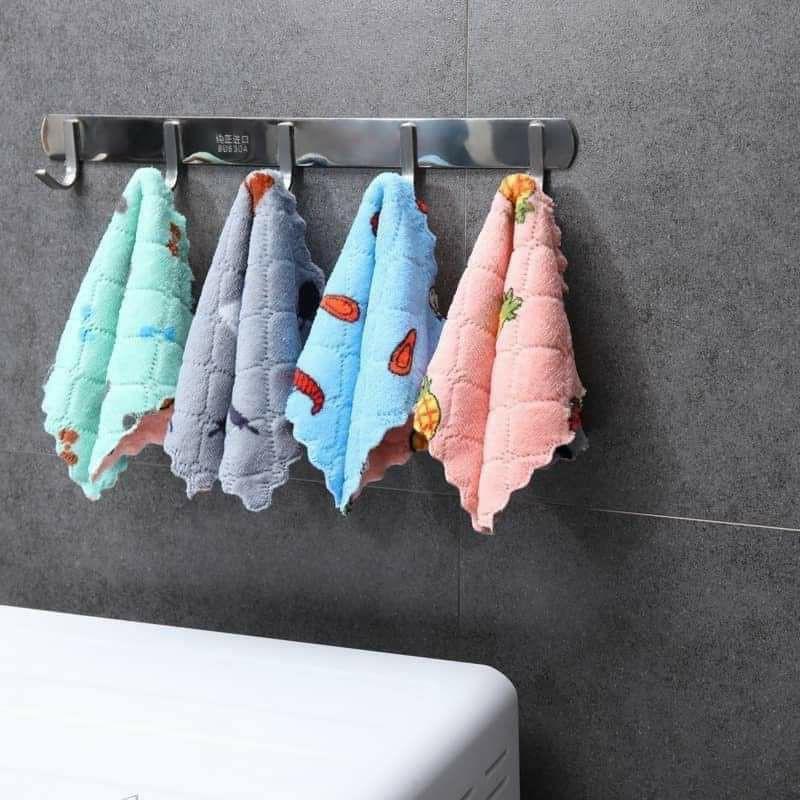 Set 10 Khăn lau bếp đa năng 2 mặt bản rộng vuông mới