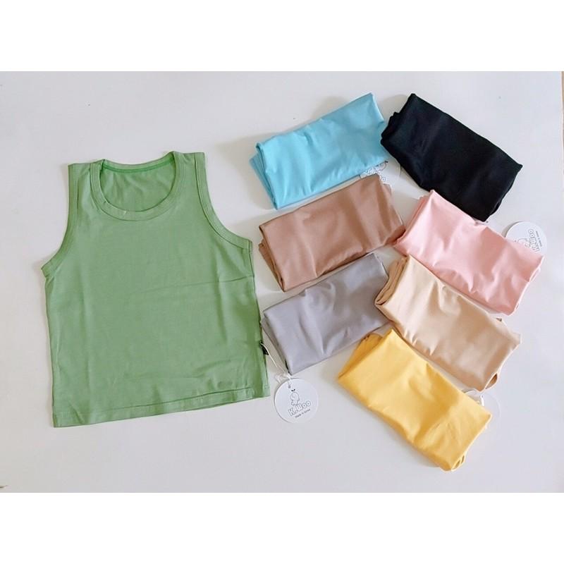 Áo ba lỗ petit thun lạnh Kwoo cho bé trai / bé gái