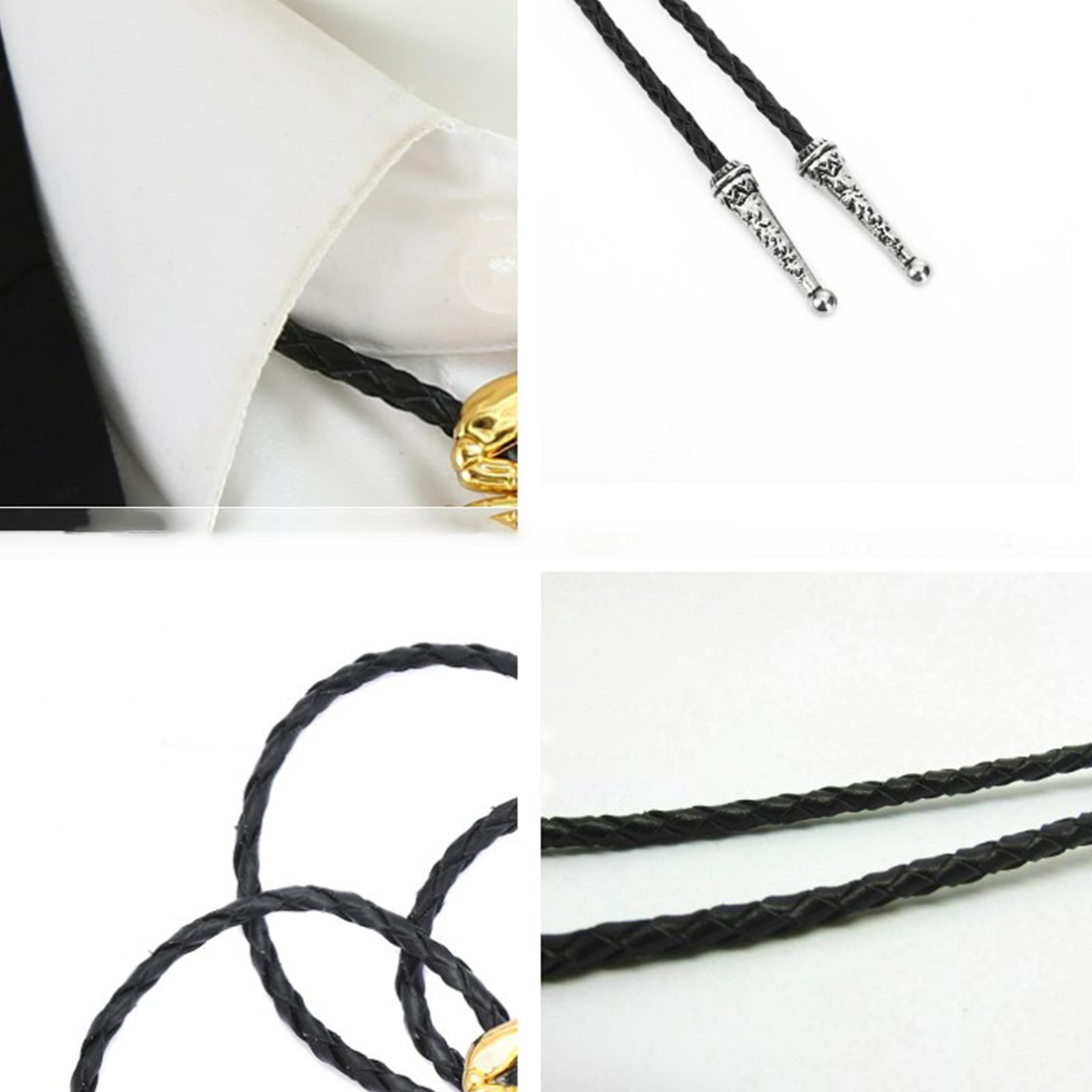 Alloy Bolo Tie Adjustable Costume Retro Style Rope Cowboy for Women Men