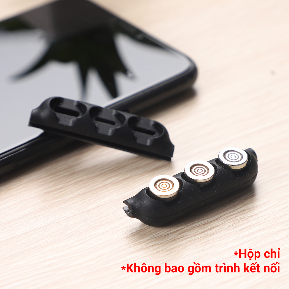 [HÀNG CHÍNH HÃNG] Hộp Đựng Đầu Cắm Nam Châm TOPK L34 - Micro, USB Loại C, IPHONE (Không Bao Gồm Đầu Nối) - INTL - Phân phối bởi TOPK VIỆT NAM