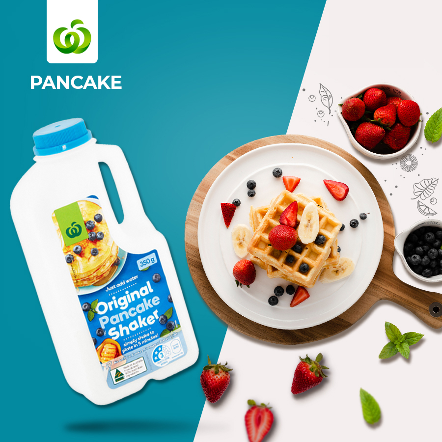 Bột làm bánh Pancake Bơ Sữa - Woolworths Buttermilk Pancake Shaker 350g