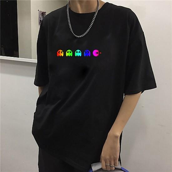 Áo Thun Phản Quang Nam Nữ In hình iCON GAME OVER, áo chất, đi đêm, đi phượt bao ngầu, nhìn đã mắt
