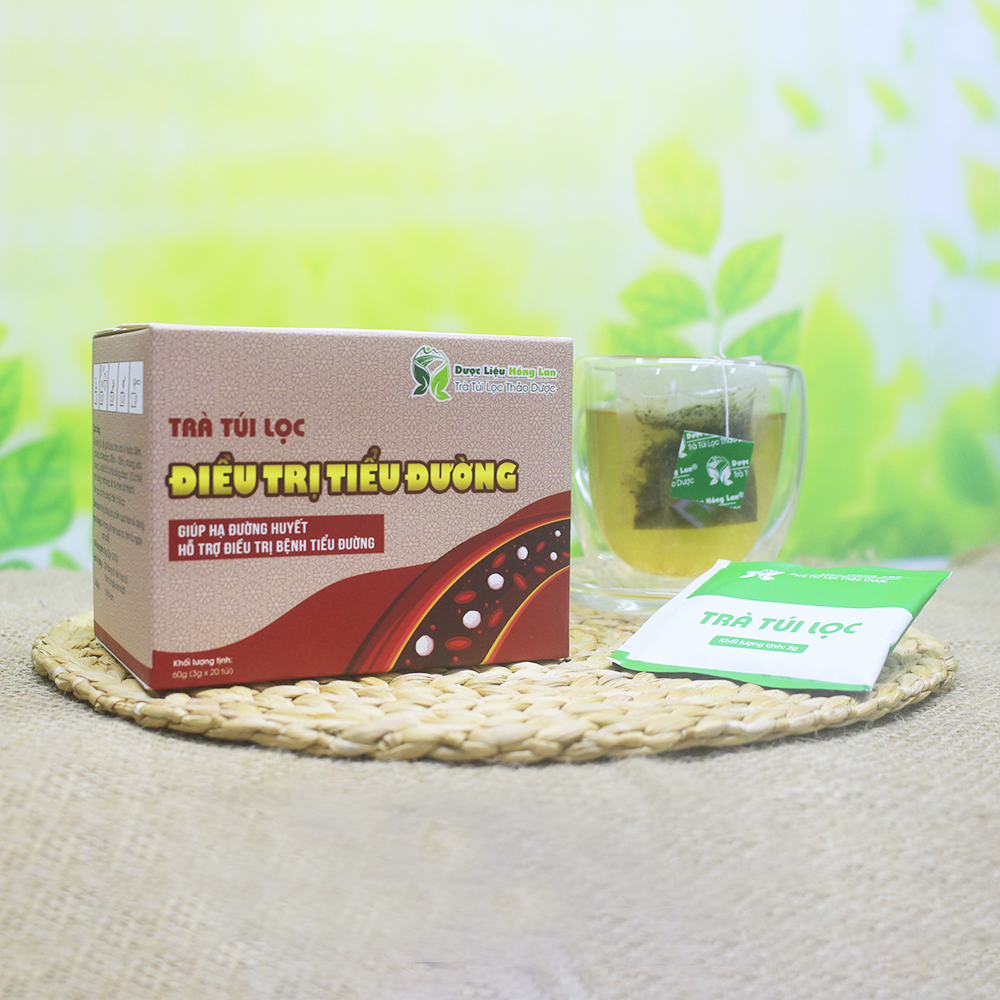 Trà Túi Lọc Hỗ trợ điều trị Tiểu Đường 60g Dược Liệu Hồng Lan