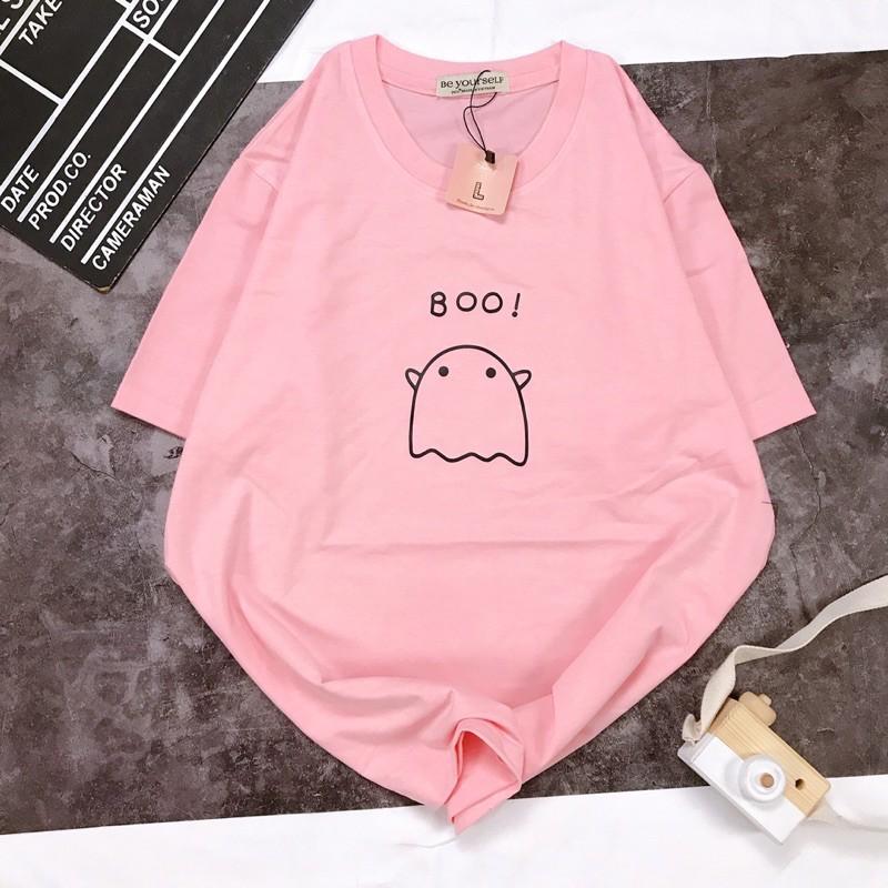 Áo Thun Tay Ngắn UNISEX BOO - Hình chụp thật
