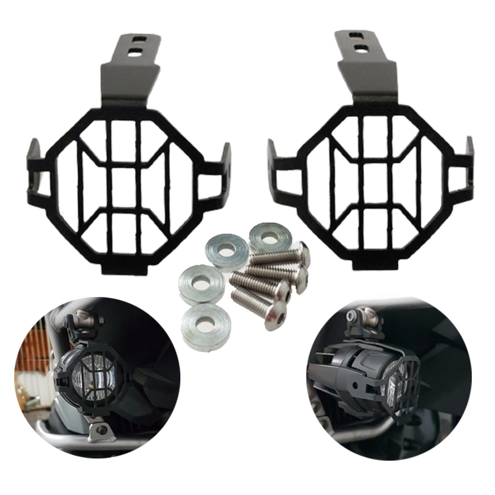2x Motorcycle Fog Lights Lamp Protector Guards Cover for    ADV