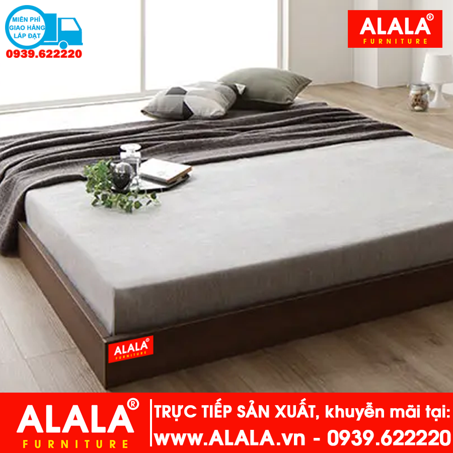 Giường thấp ALALA1005 gỗ HMR chống nước - www.ALALA.vn® - Za.lo: 0939.622220