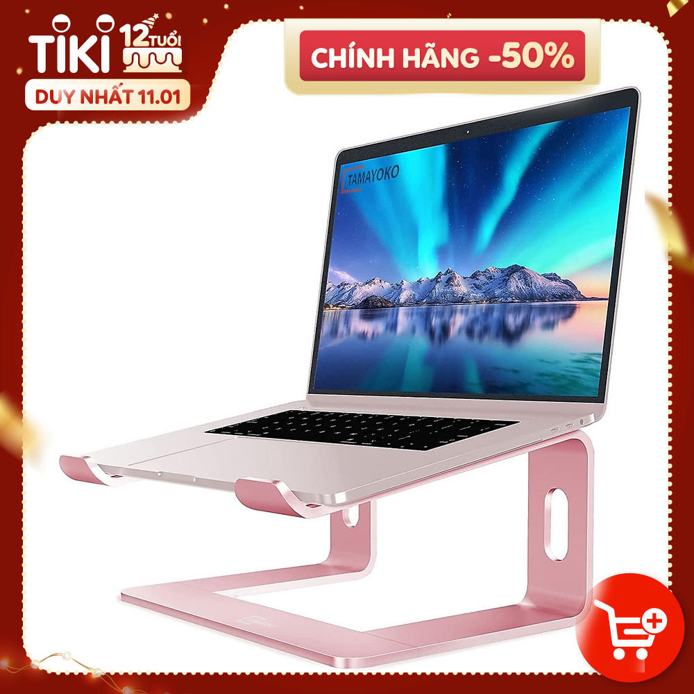 Giá Đỡ Máy Tính Laptop Macbook Hợp Kim Nhôm Cao Cấp Giúp Tản Nhiệt Có Thể Tháo Rời Hàng Chính Hãng Tamayoko - Bạc