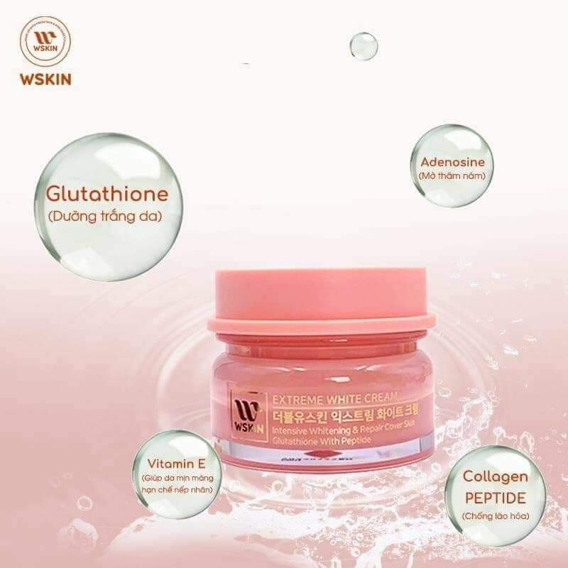 KEM DƯỠNG GIẢM THÂM NÁM, TÁI TẠO PHỤC HỒI, TRẮNG DA WSKIN Elixir White - Reset Bringtenist