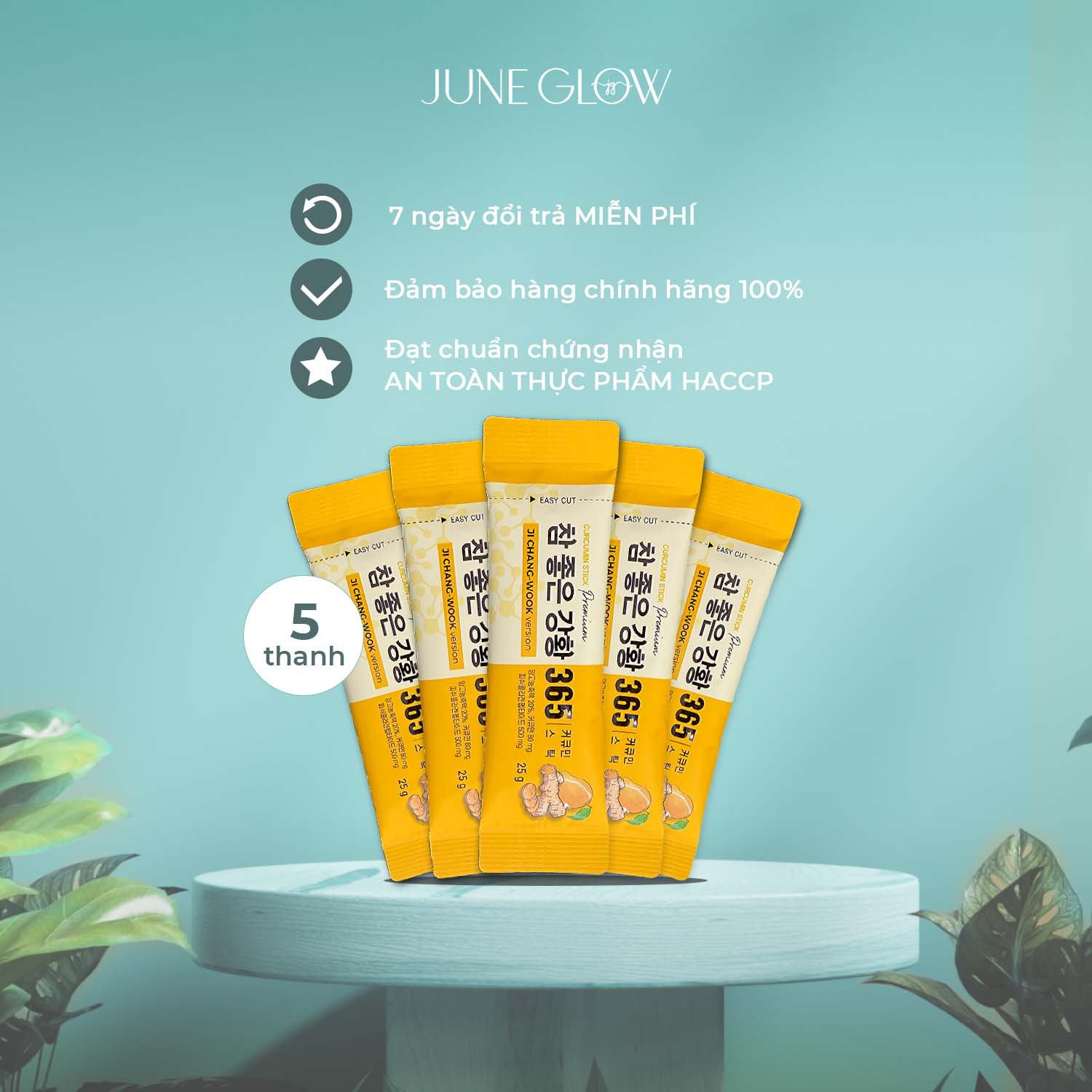 Sample 5 thanh thạch nghệ Nano 365 Collagen Premium vị xoài Ji Chang Wook chính hãng - 125g