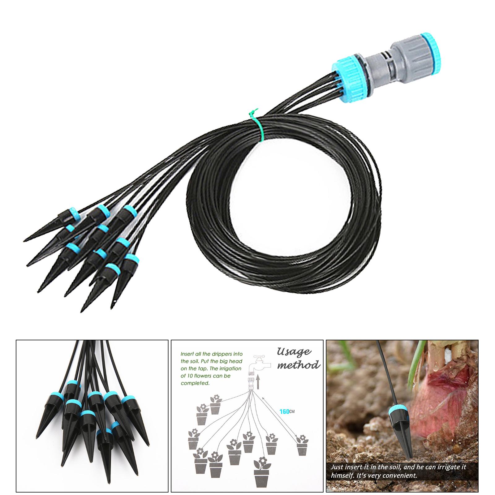 Drip Irrigation Kit Garden Irrigation System with 10 Nozzle Plant Garden Watering Drip Automatic Garden Watering System Kit