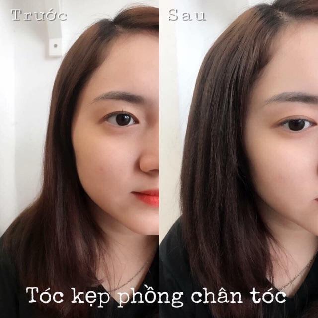 BÁN CHẠY SET 2 TÓC GIẢ KẸP PHỒNG CHÂN TÓC SIÊU TỰ NHIÊN